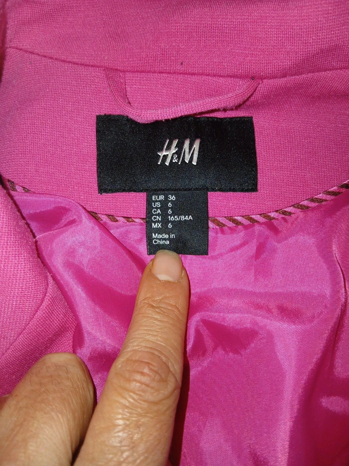 Blazer H&M Rosa Fuccia - Talla 36 (S) – photo 3